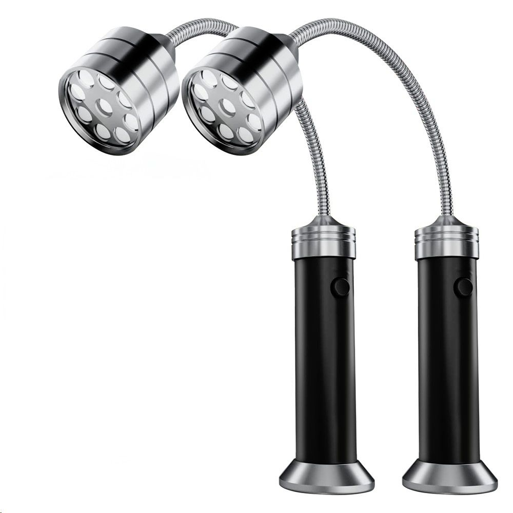 2-Piece 9-LED Flexible Magnetic Grill/BBQ Magnetic Light