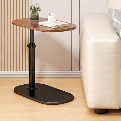 Adjustable Height C-Shaped Side Table for Sofa, Bed, and Laptop Use