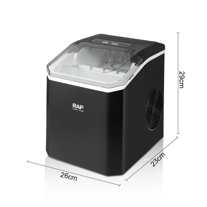RAF Countertop Ice Maker with Fast Bullet Ice Production and Self-Cleaning