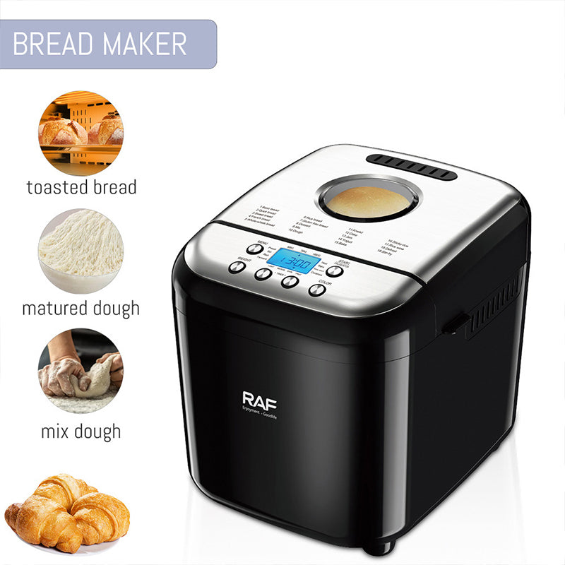 RAF R.208 Automatic Bread Maker with 19 Programs and Adjustable Loaf Sizes