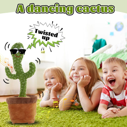 Kids 2 In 1 Dancing & Singing Cactus Plush Toy