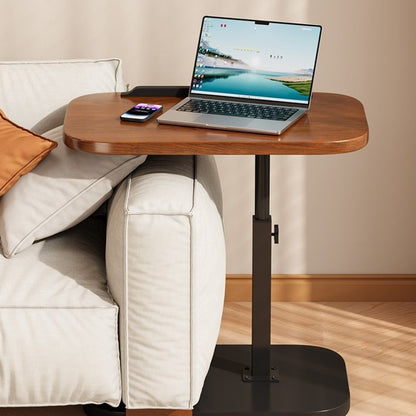 Adjustable Height C-Shaped Side Table for Sofa, Bed, and Laptop Use