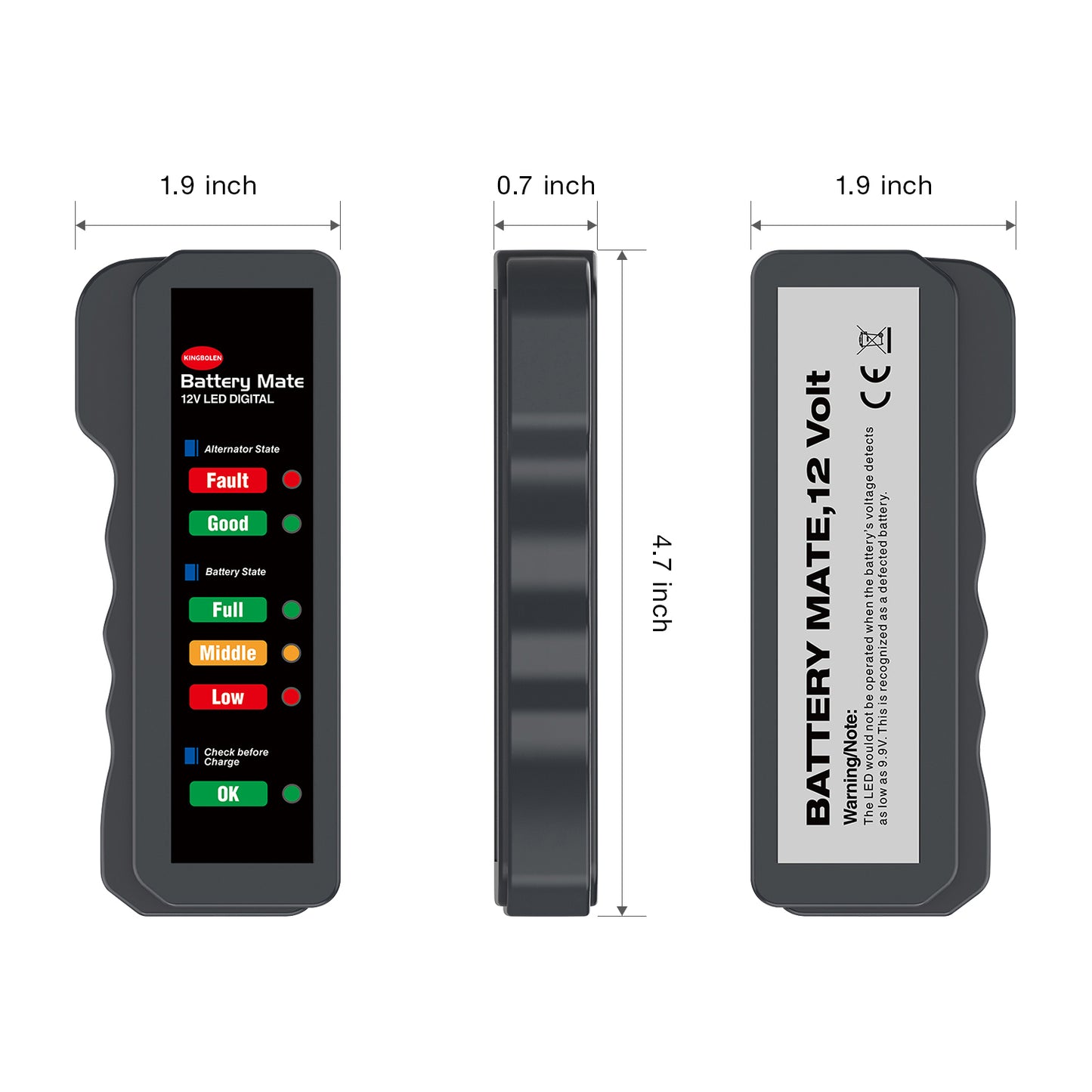 🔋 EDIAG BM310 – 12V Car Battery & Alternator Tester