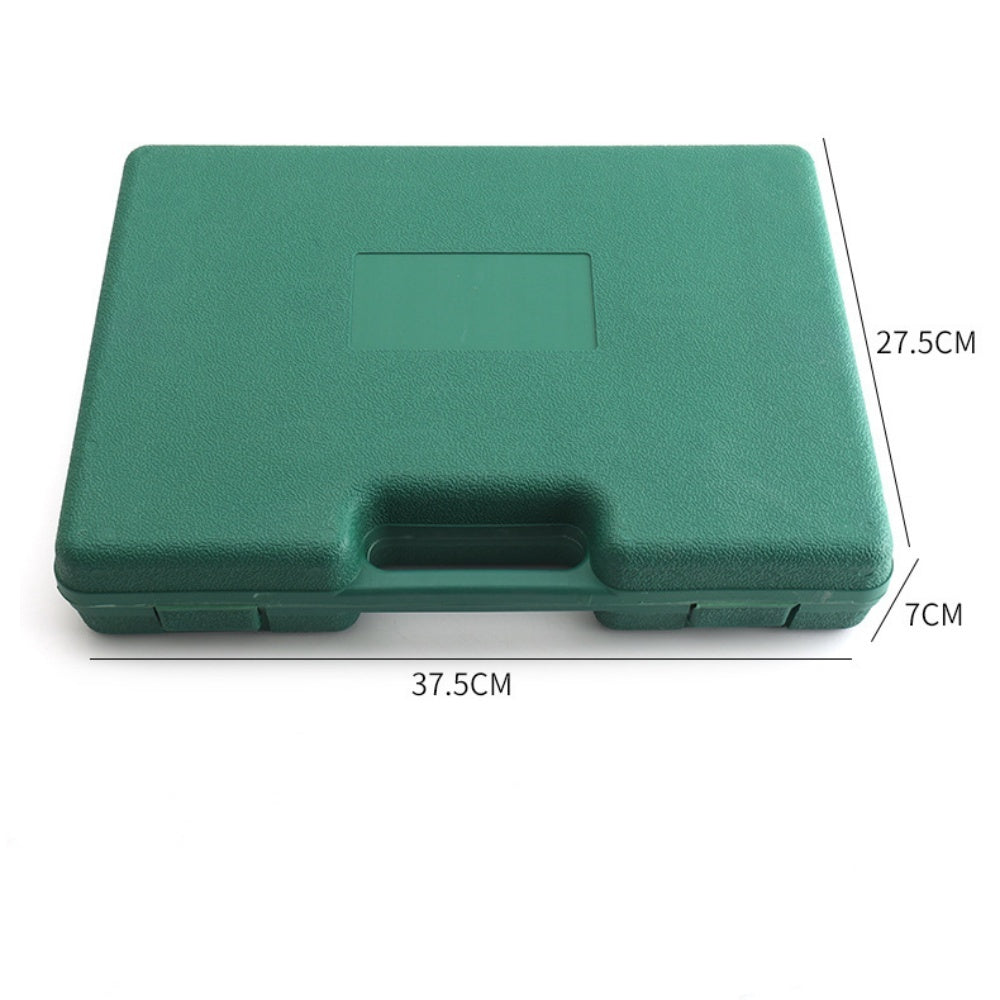 10-Piece Green Gardening Tool Set with Hard Carrying Case and Ergonomic Handles