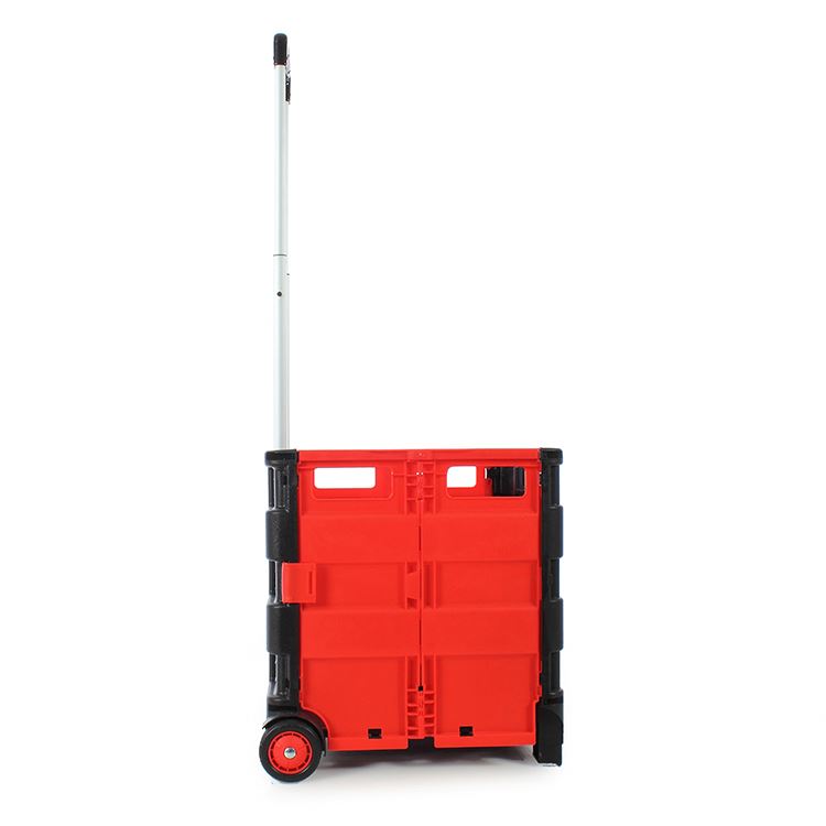 Supermarket Alloy Rod Portable Foldable Mini Folding Camping Grocery Wheeled Shopping Trolley Wagon Beach Shopping Folding Cart