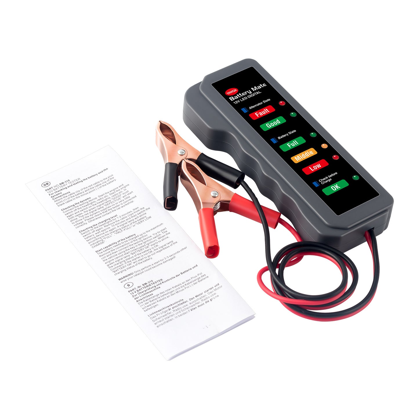 🔋 EDIAG BM310 – 12V Car Battery & Alternator Tester