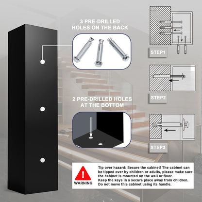 🔒 Biometric Long Gun Safe – Secure Rifle & Firearm Storage