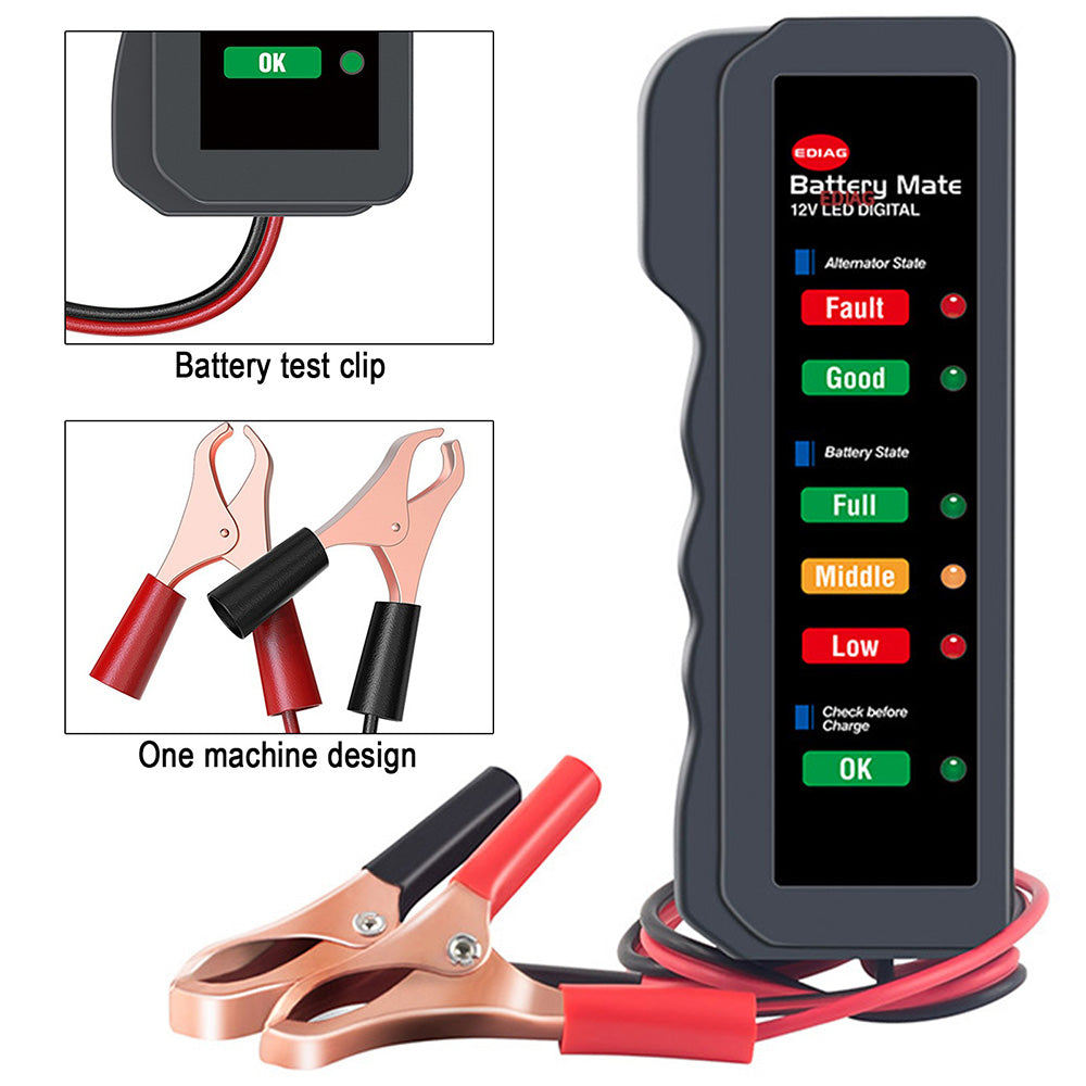 🔋 EDIAG BM310 – 12V Car Battery & Alternator Tester