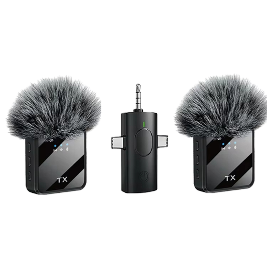F11-2 Dual Wireless Lavalier Microphone System with Universal 3-in-1 Receiver