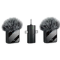 F11-2 Dual Wireless Lavalier Microphone System with Universal 3-in-1 Receiver