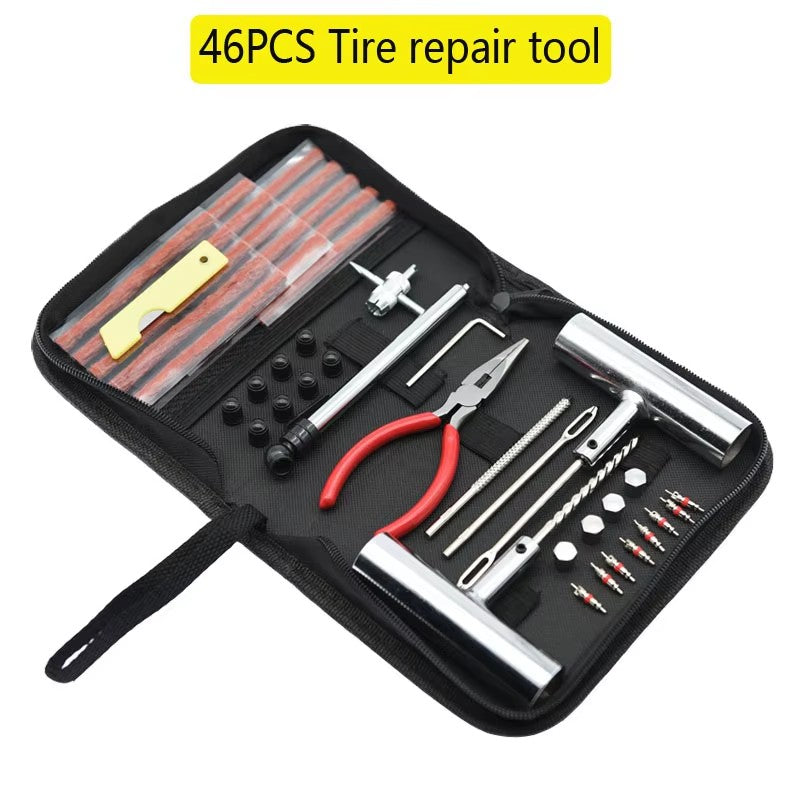 🚗 Heavy-Duty Tubeless Tire Puncture Repair Kit