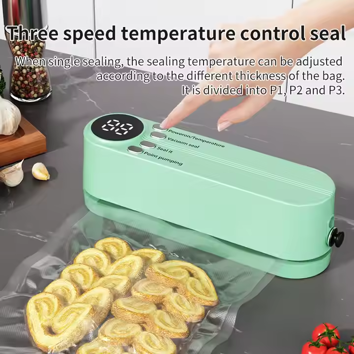 🌀 Mini Wireless Automatic Vacuum Sealer (3-in-1)