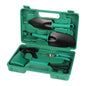 5-Piece Green Gardening Tool Set with Hard Carrying Case and Ergonomic Handles