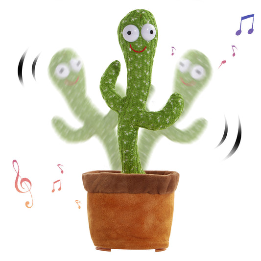Kids 2 In 1 Dancing & Singing Cactus Plush Toy