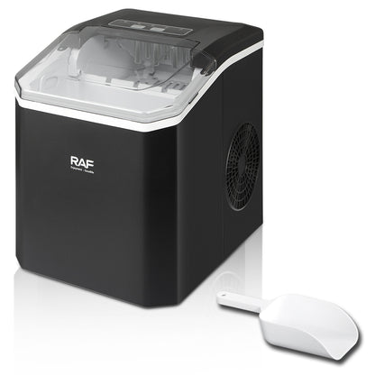 RAF Countertop Ice Maker with Fast Bullet Ice Production and Self-Cleaning
