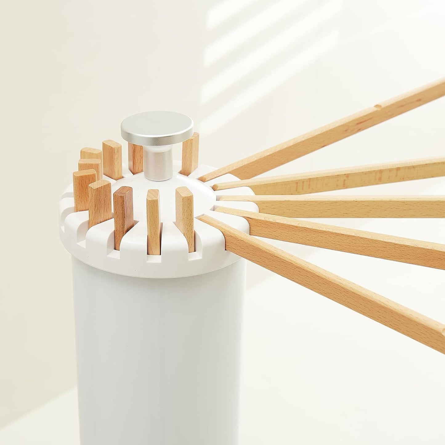 Tripod Clothes Drying Rack with Foldable Umbrella Design and Rotating Arms