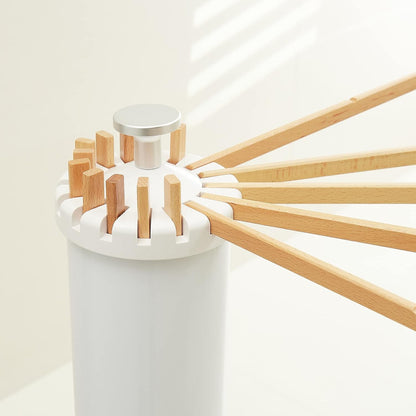 Tripod Clothes Drying Rack with Foldable Umbrella Design and Rotating Arms