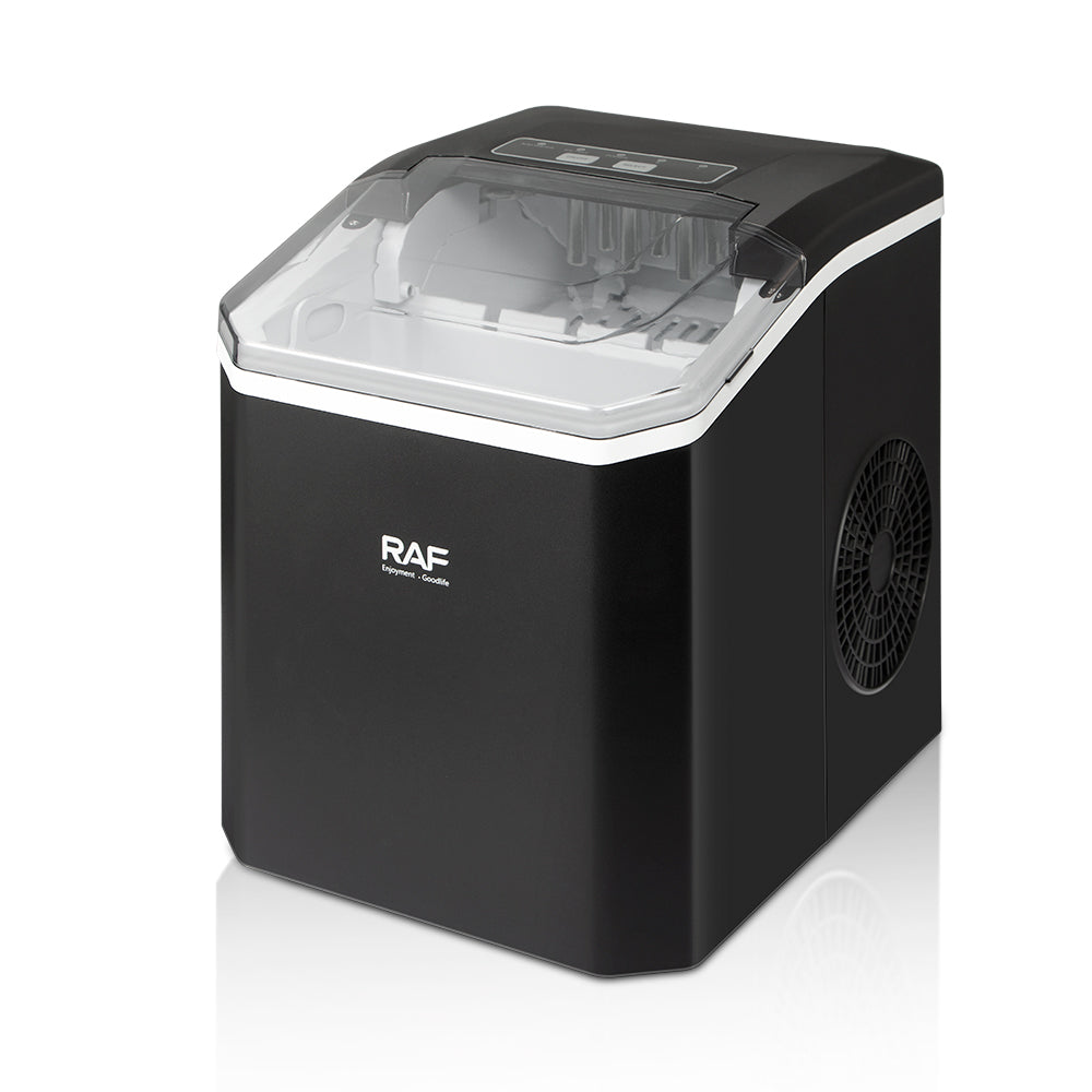 RAF Countertop Ice Maker with Fast Bullet Ice Production and Self-Cleaning