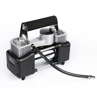 Heavy-Duty Dual Cylinder 12V Air Compressor for 4x4, SUV, and Car Tires