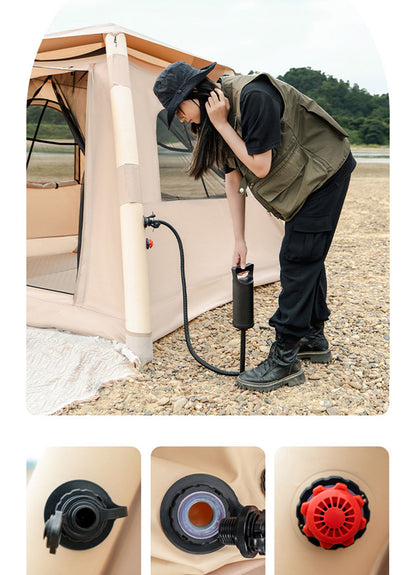 Inflatable All-Season Camping Tent with Air-Beam Frame and Fast Setup Design