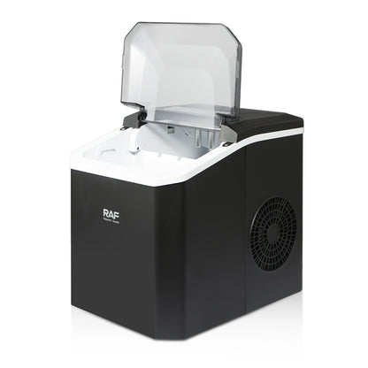 RAF Countertop Ice Maker with Fast Bullet Ice Production and Self-Cleaning