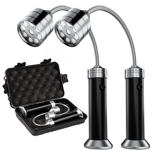 2-Piece 9-LED Flexible Magnetic Grill/BBQ Magnetic Light