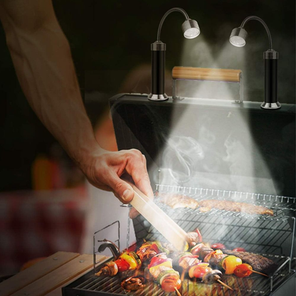 2-Piece 9-LED Flexible Magnetic Grill/BBQ Magnetic Light