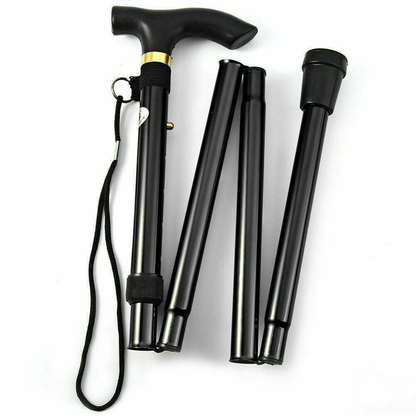 Walking Stick Foldable - Black